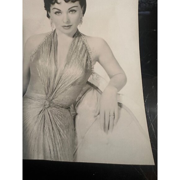 Vintage Jeanne Crain Photo European Actress Black & White 3.5x4.5" Glamour Portr - Picture 8 of 13